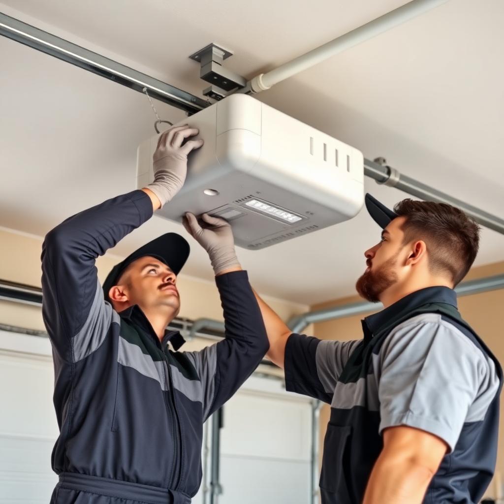 Garage Door Maitland professional technicians installing a garage door opener